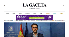 Desktop Screenshot of gaceta.es