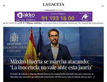 Tablet Screenshot of gaceta.es