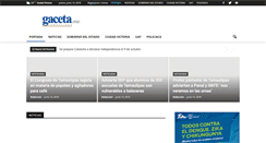 Desktop Screenshot of gaceta.mx